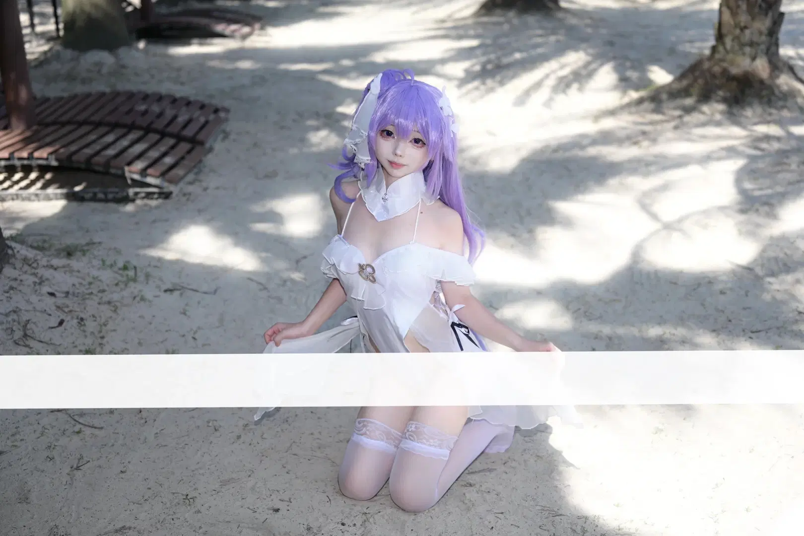 【独角兽cos】碧蓝航线独角兽的夏日泳池与沙滩白丝写真 - 蒲牢411 - 第7张