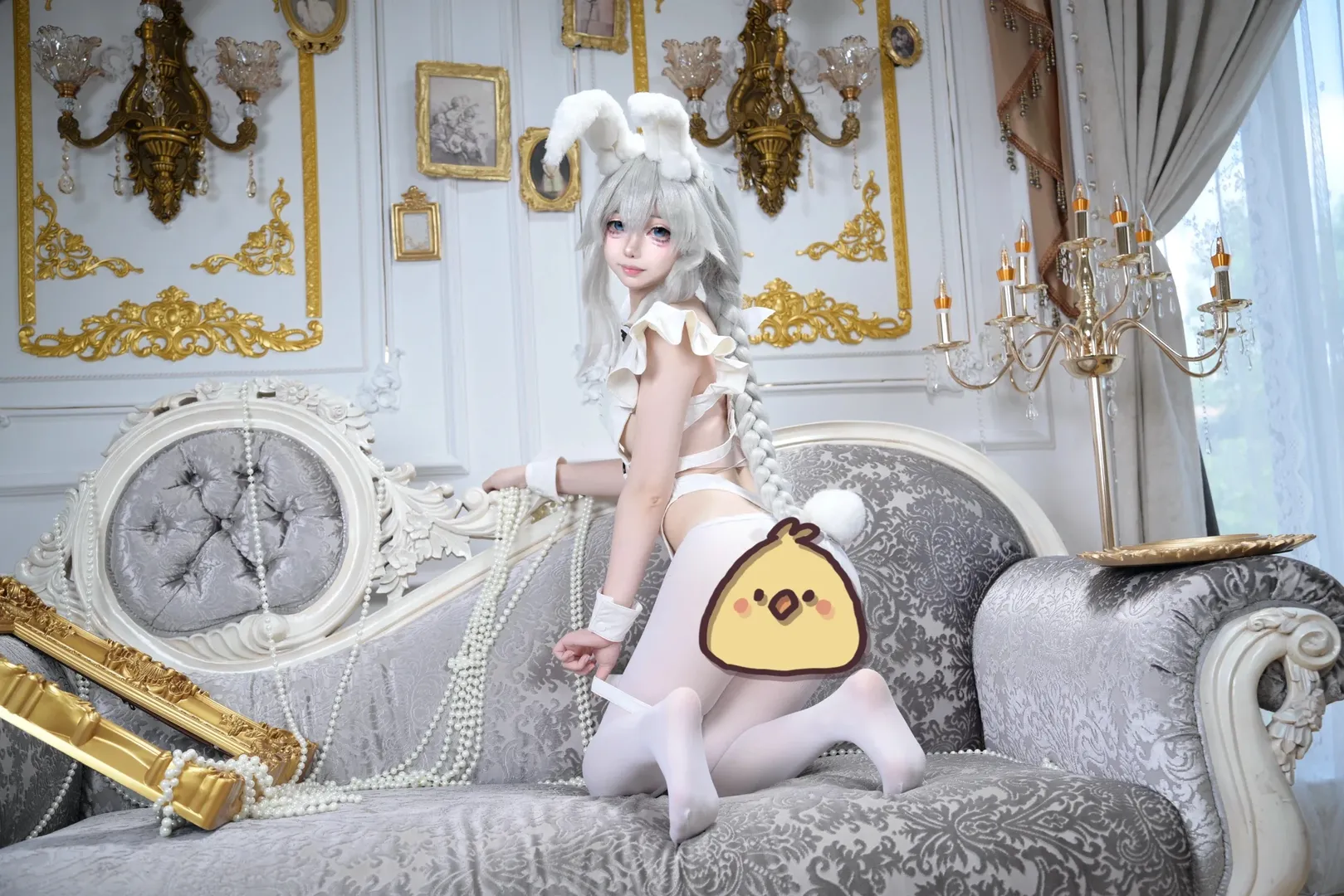 cosplay, 碧蓝航线, 兔女郎, 白丝, 恶毒cos - 第5张