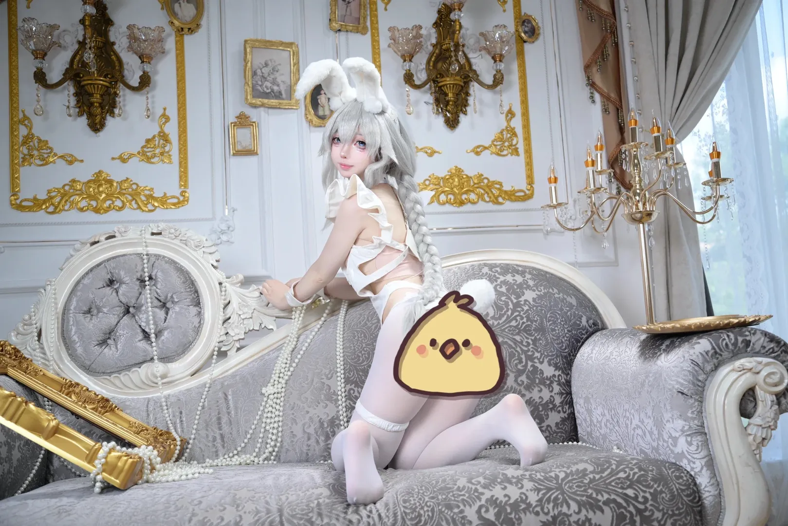 cosplay, 碧蓝航线, 兔女郎, 白丝, 恶毒cos - 第6张