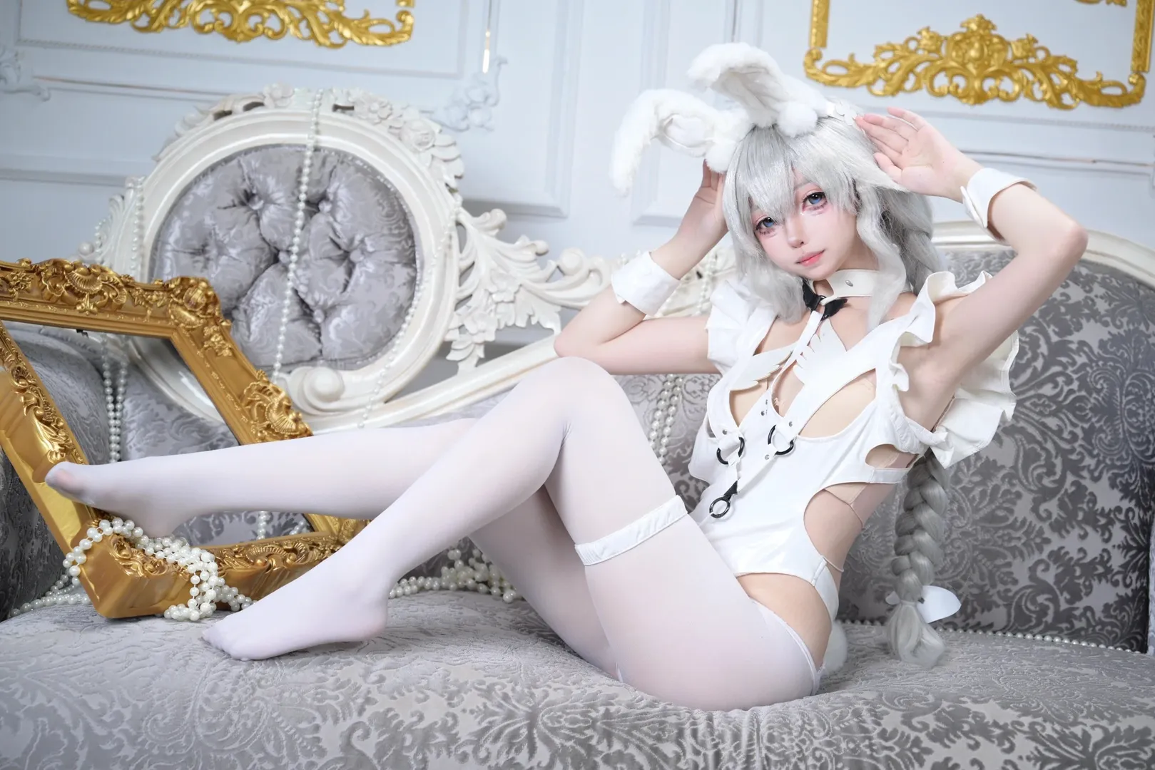 cosplay, 碧蓝航线, 兔女郎, 白丝, 恶毒cos - 第8张