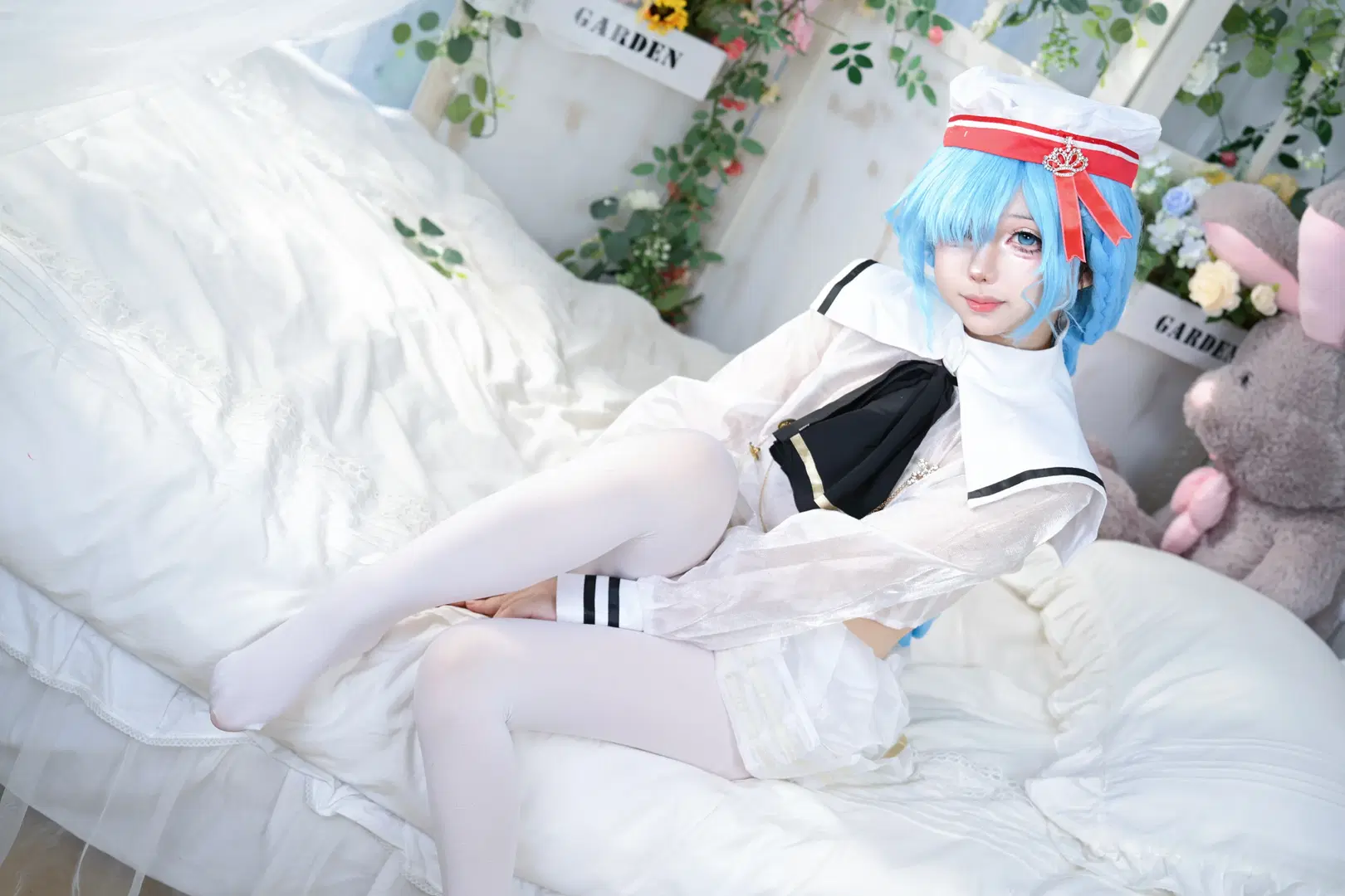 アズールレーン, JK制服, 二次元コスプレ, 白ストッキング, ヤヌス コスプレ
