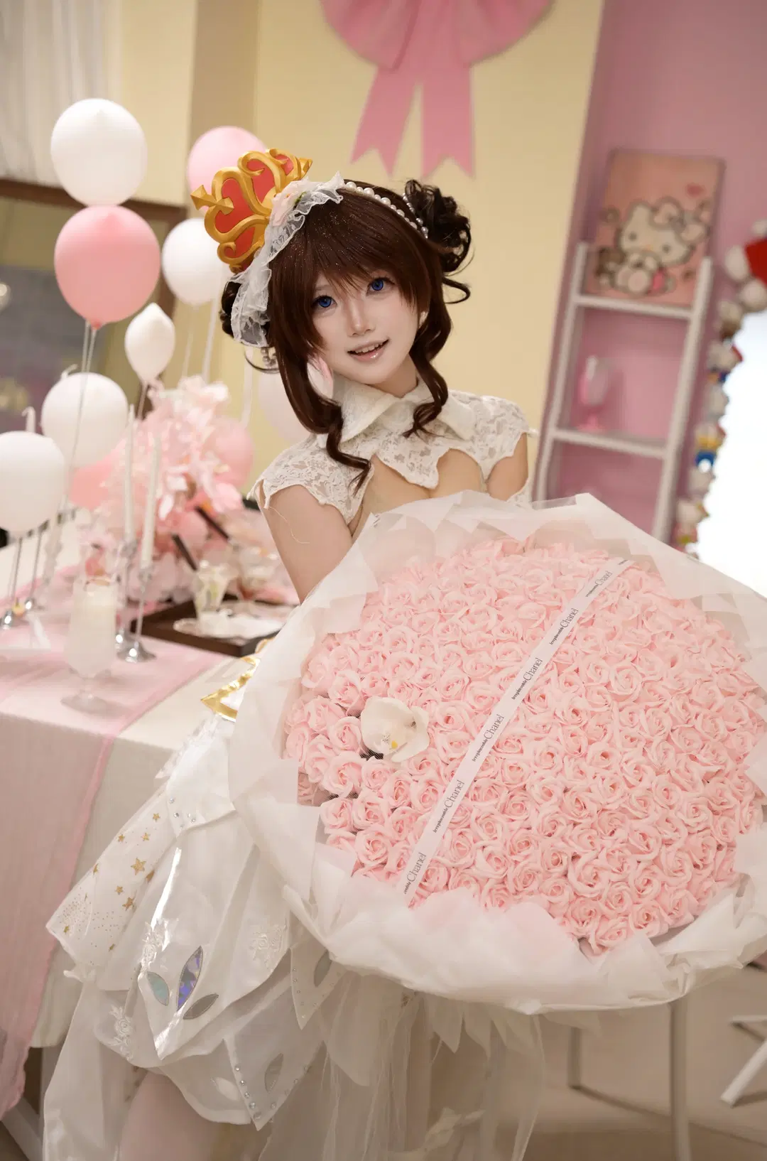 【小乔cos】王者荣耀纯白花嫁，今天是甜美优雅的乔妹 - 蒲牢411 - 第5张