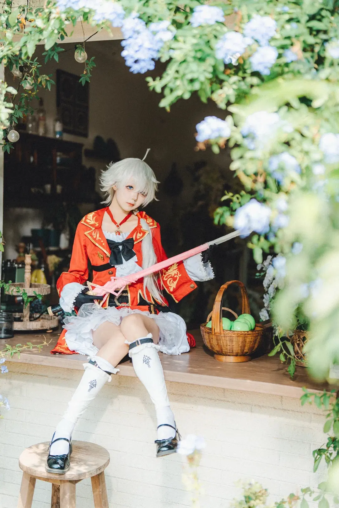 白ストッキング, ファイナルファンタジーXIV, ファイナルファンタジーXIV, アリゼー コスプレ, 赤魔道士コスプレ