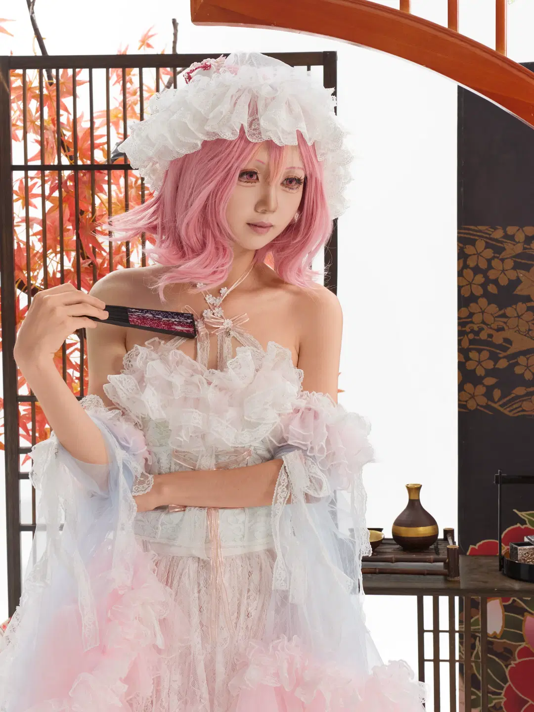 【西行寺幽幽子cos】东方Project白玉楼的主人 - 猫皮萨摩耶 - 第4张