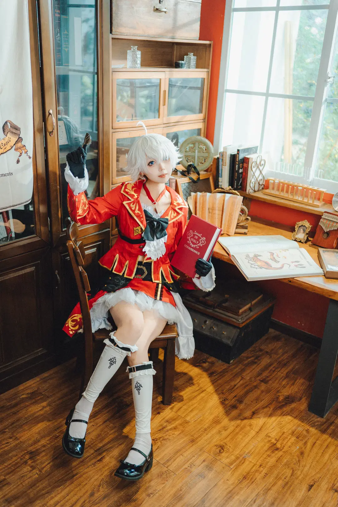 白丝, 制服cos, ff14, 阿莉塞cos, 萨雷安