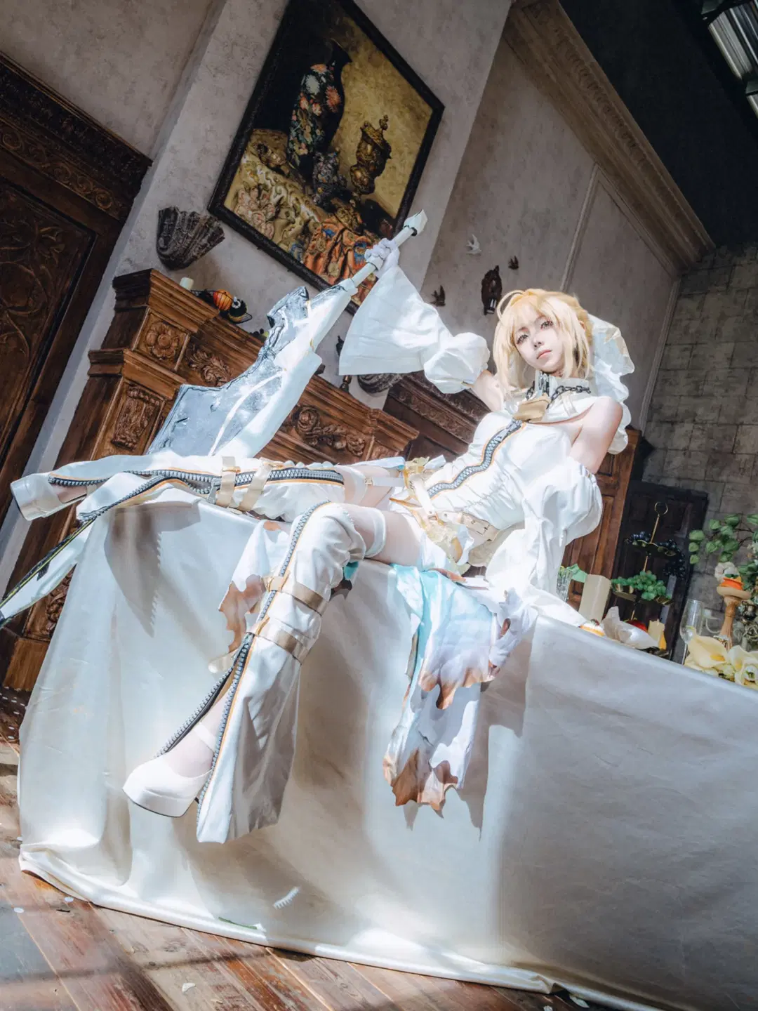 Fate/Grand Order, fgo, 尼禄cos, 花嫁尼禄, 丝袜