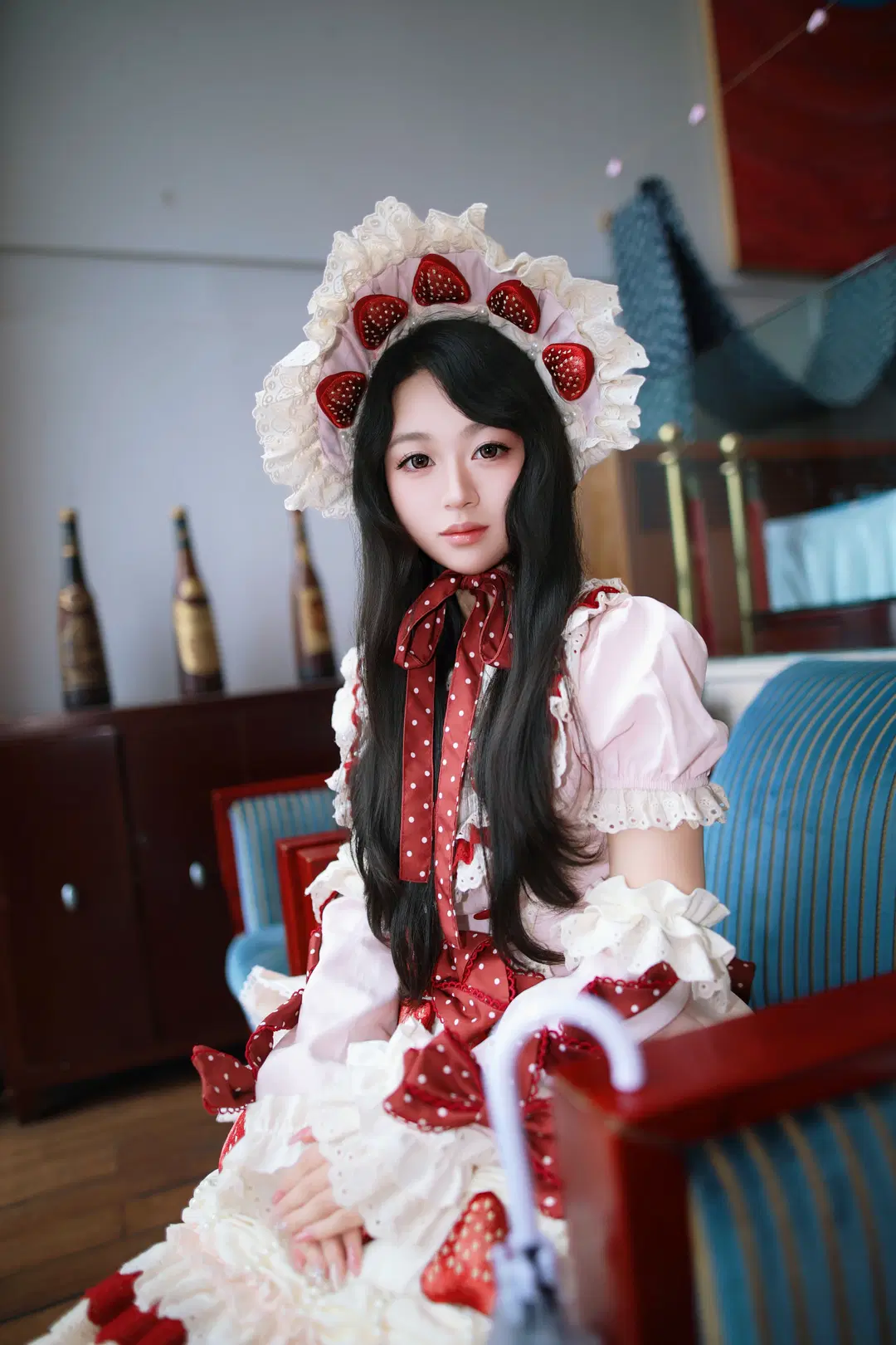 Rainy Convention Strawberry Lolita Photoshoot Record by Anko - Image 12