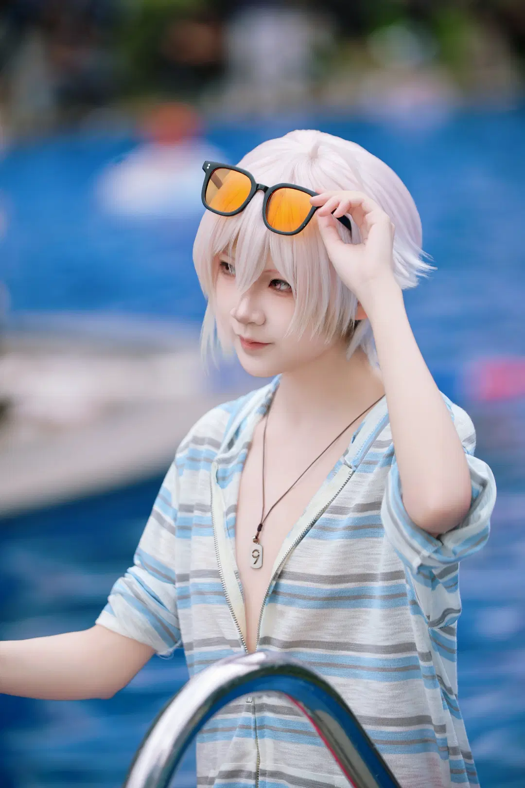 【Poolside photoshoot】Summer Poolside Outdoor Convention Shoot: A Collision of Water Splashes and Light | Convention photos by Anko - Image 11