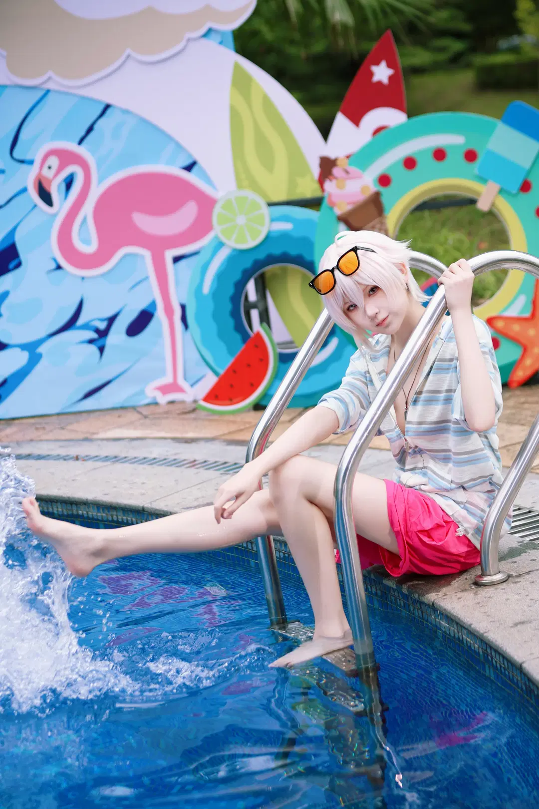 【Poolside photoshoot】Summer Poolside Outdoor Convention Shoot: A Collision of Water Splashes and Light | Convention photos by Anko - Image 12