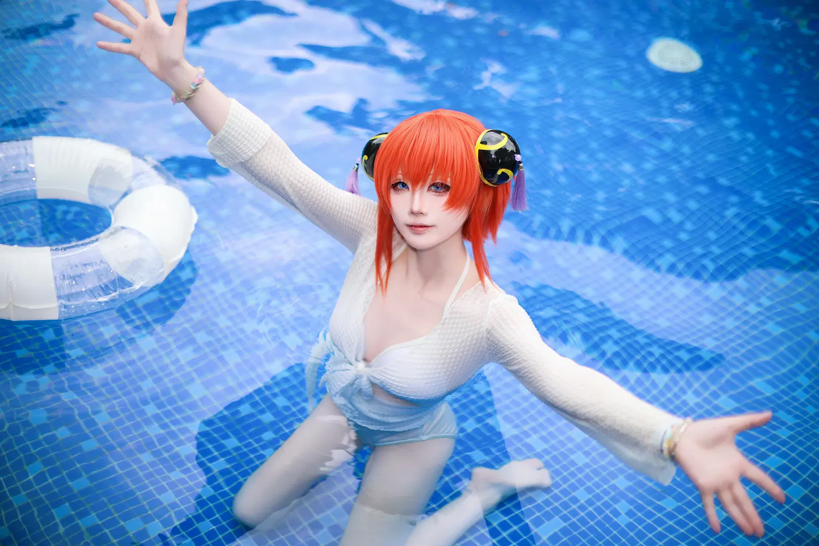 【Poolside photoshoot】Summer Poolside Outdoor Convention Shoot: A Collision of Water Splashes and Light | Convention photos by Anko - Image 14