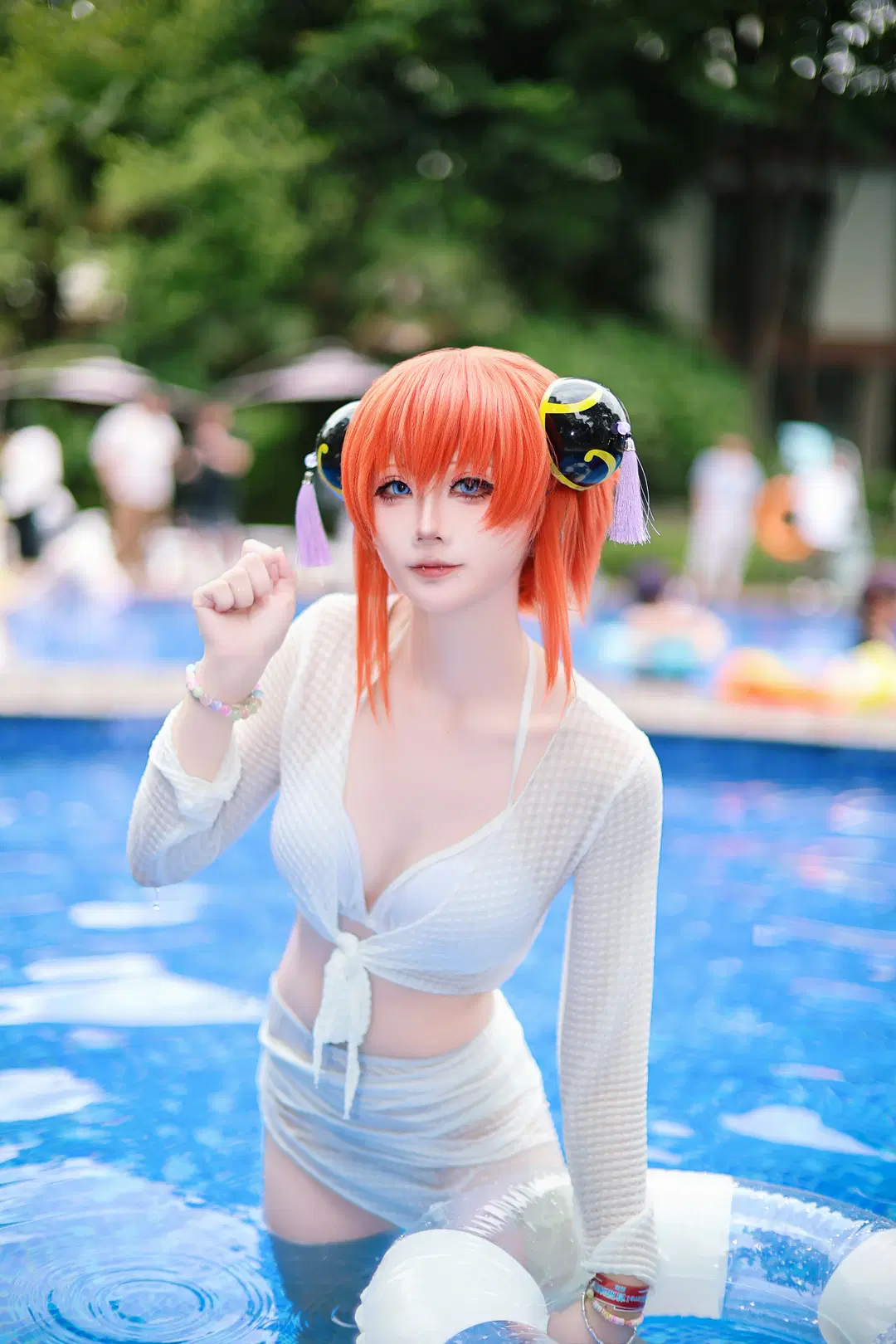 【Poolside photoshoot】Summer Poolside Outdoor Convention Shoot: A Collision of Water Splashes and Light | Convention photos by Anko - Image 15