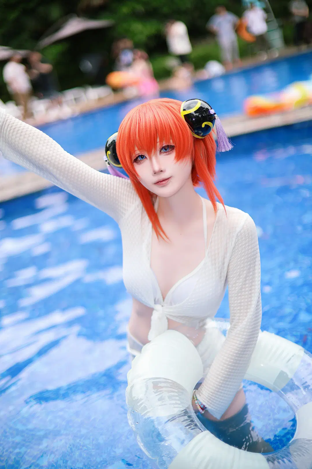 【Poolside photoshoot】Summer Poolside Outdoor Convention Shoot: A Collision of Water Splashes and Light | Convention photos by Anko - Image 16