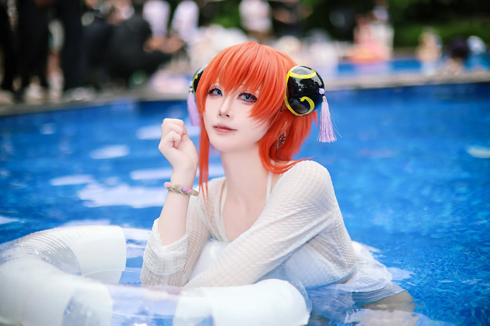 【Poolside photoshoot】Summer Poolside Outdoor Convention Shoot: A Collision of Water Splashes and Light | Convention photos by Anko - Image 17