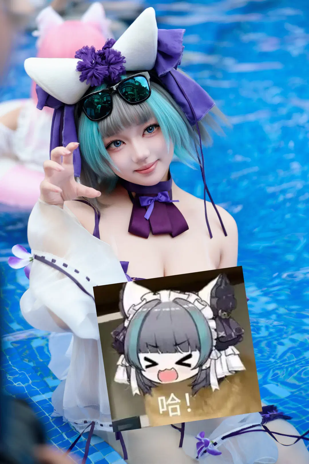 【Poolside photoshoot】Summer Poolside Outdoor Convention Shoot: A Collision of Water Splashes and Light | Convention photos by Anko - Image 18