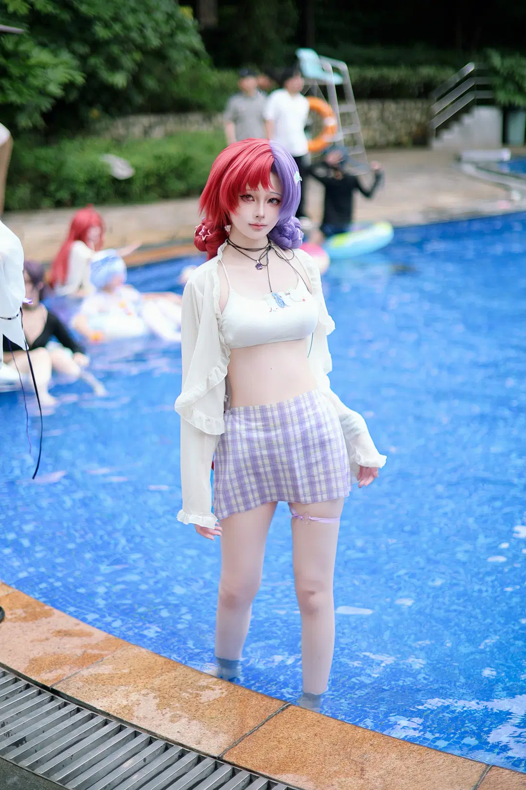 【Poolside photoshoot】Summer Poolside Outdoor Convention Shoot: A Collision of Water Splashes and Light | Convention photos by Anko - Image 4