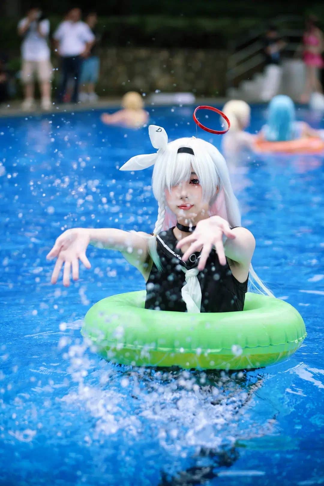 【Poolside photoshoot】Summer Poolside Outdoor Convention Shoot: A Collision of Water Splashes and Light | Convention photos by Anko - Image 9
