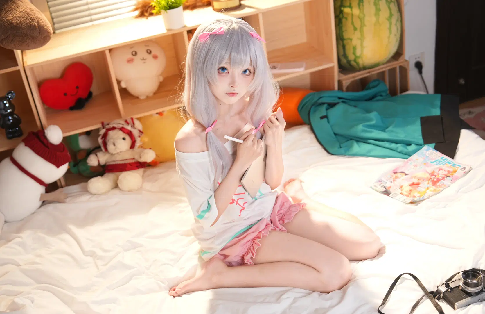 【和泉紗霧 コスプレ】『エロマンガ先生』妹のおうちでの気だるい可愛さを再現 - ni不早说 - 3枚目