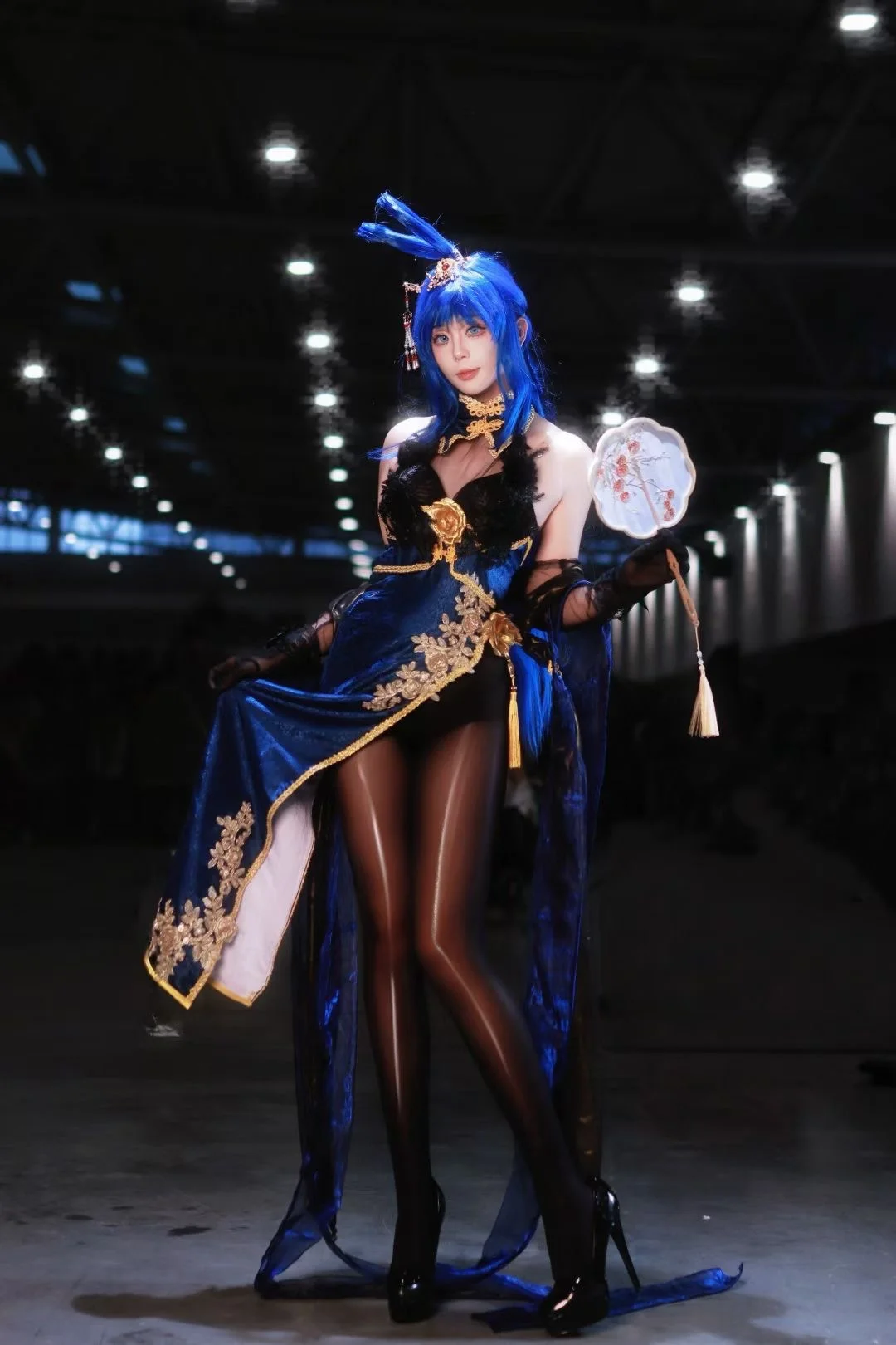cosplay, 漫展返图, 黑丝, 新泽西cos, 花园旗袍