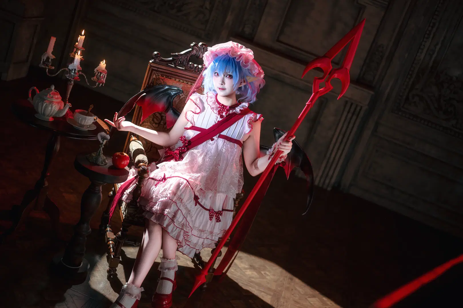 東方Project, ロリータ, ゴシック風, レミリア・スカーレットコスプレ, 吸血鬼