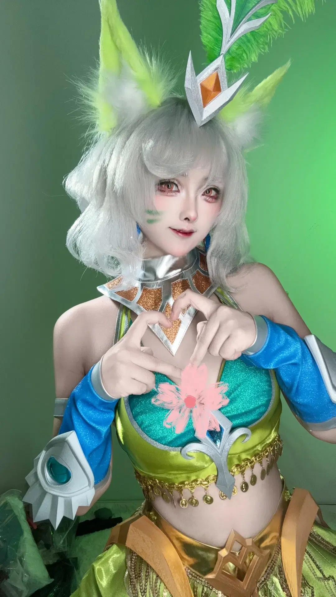 银发cos, 兽耳cos, 妲己cos, 妲己热情桑巴, 妲己仿妆