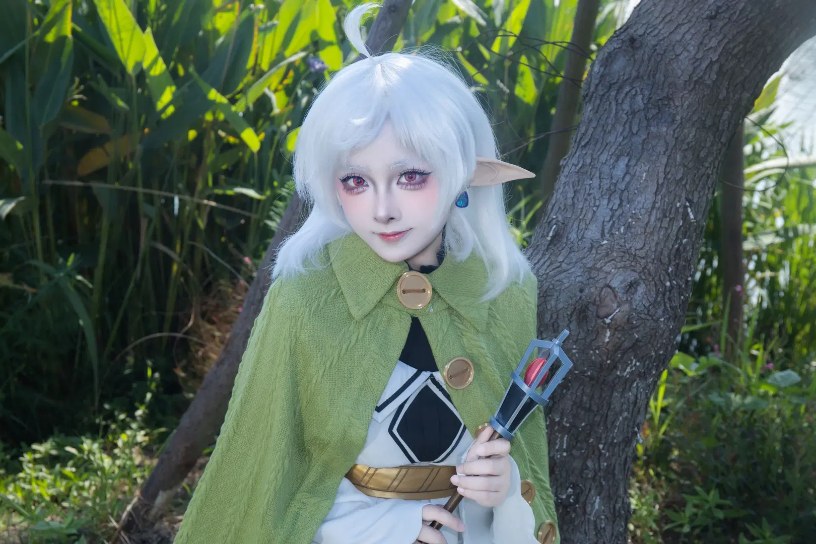 【Sylphiette cosplay】Mushoku Tensei: Jobless Reincarnation — Mage of the Waterside Woods: Outdoor Portrait with White Stockings by 矢泽焰焰子 - Image 6