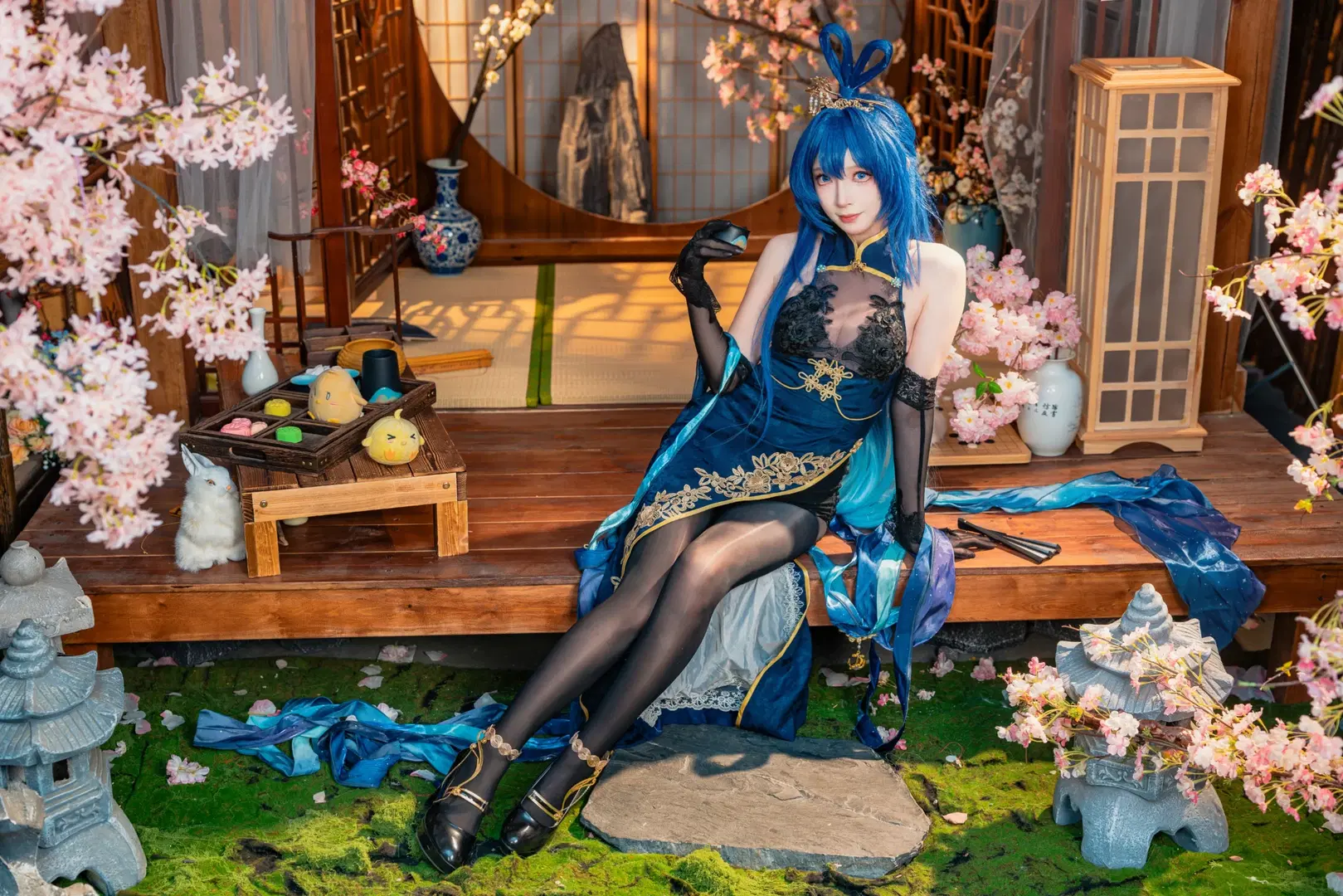 [New Jersey cosplay] Azur Lane Qipao Styling: A Belated Tanabata Invitation by 老塞Liquidboom - Image 3