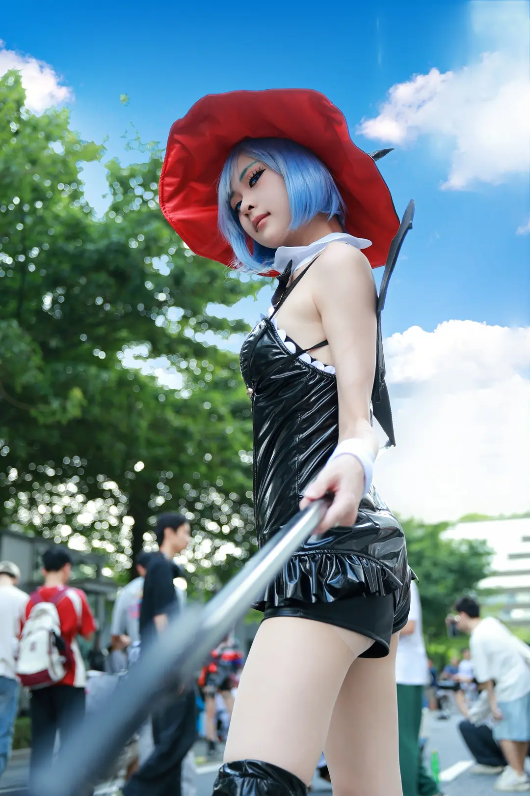 萤火虫漫展, 蕾姆cos, 从零开始的异世界, 丝袜, 小恶魔蕾姆