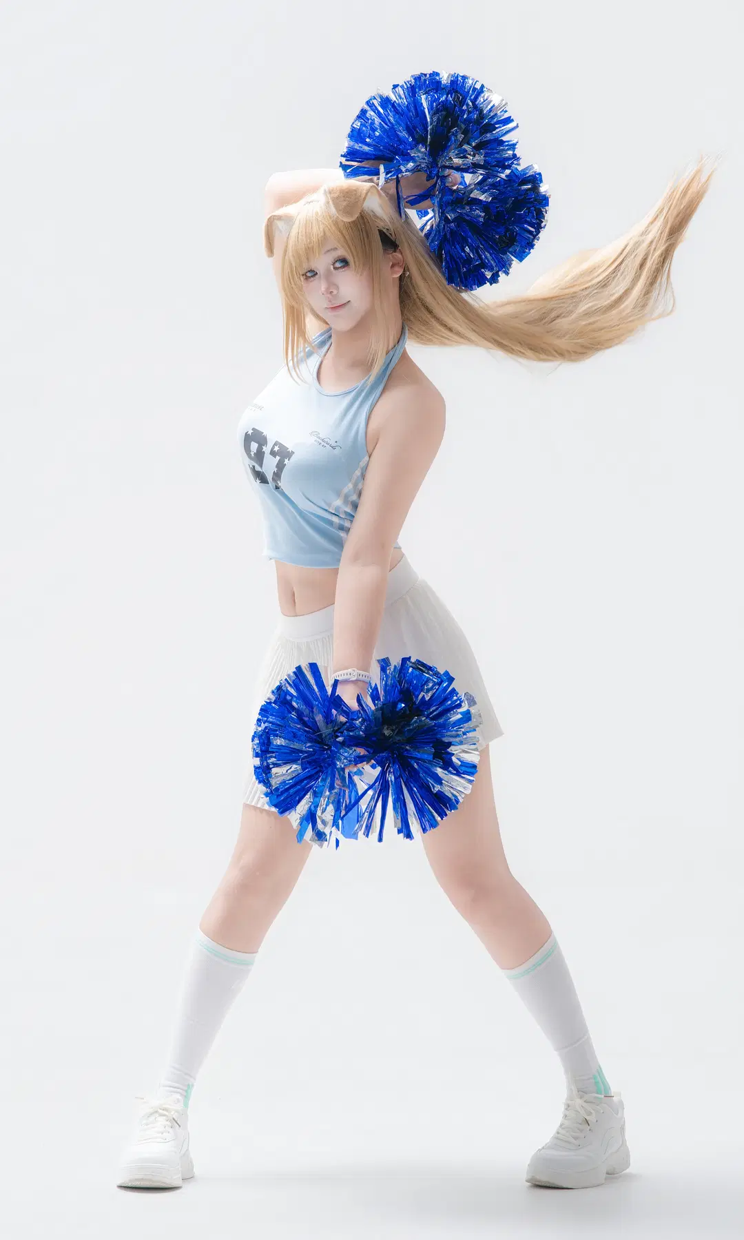 【Ichinose Asuna cosplay】Blue Archive Pitch Cheerleader Support: Energetic Soccer Cheerleader by Bearsan - Image 6