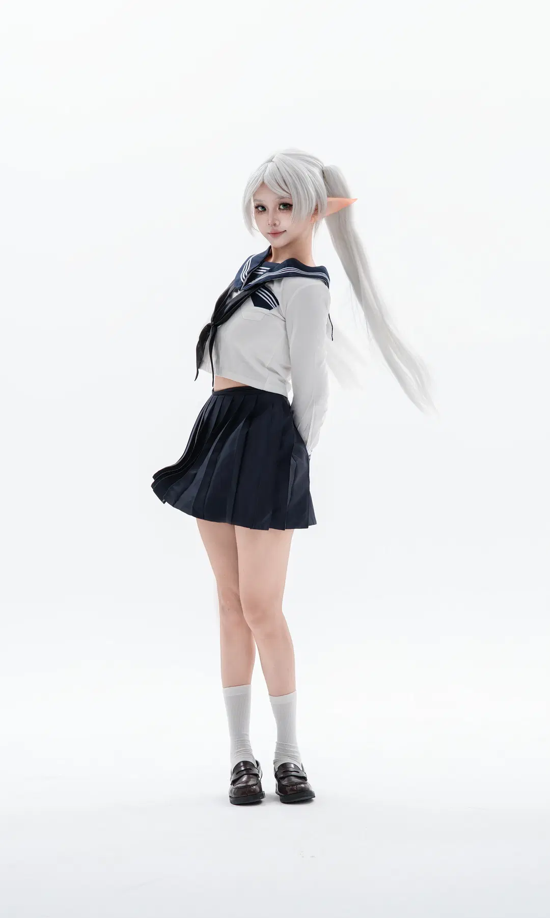 【芙莉莲cos】葬送的芙莉莲之魔法JK装扮 - Bearsan - 第5张