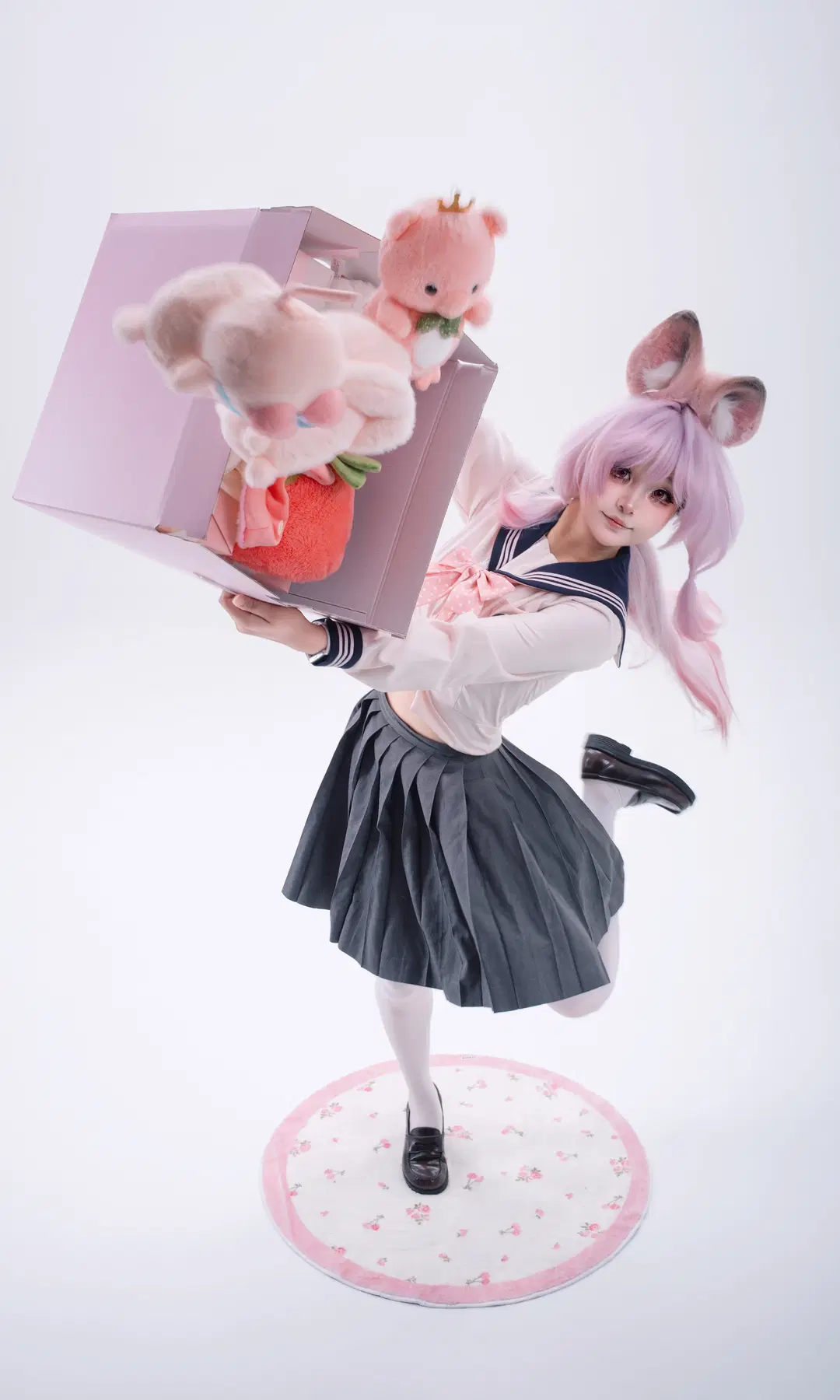 二次元, 明日方舟, 兽耳少女, 白丝cos, 珊比cos