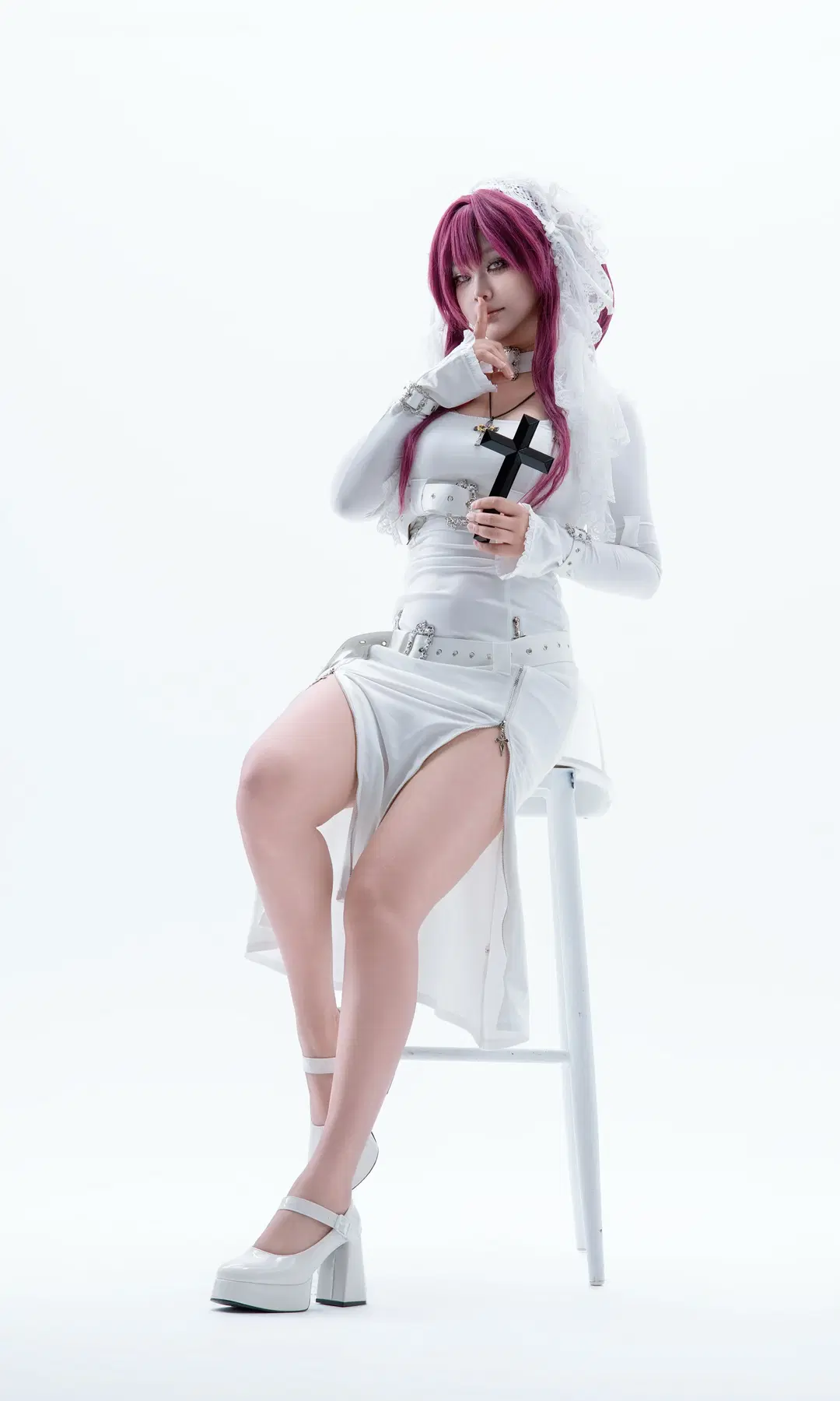 【卡芙卡cos】崩坏星穹铁道 纯白修女拘束裙 - Bearsan - 第3张