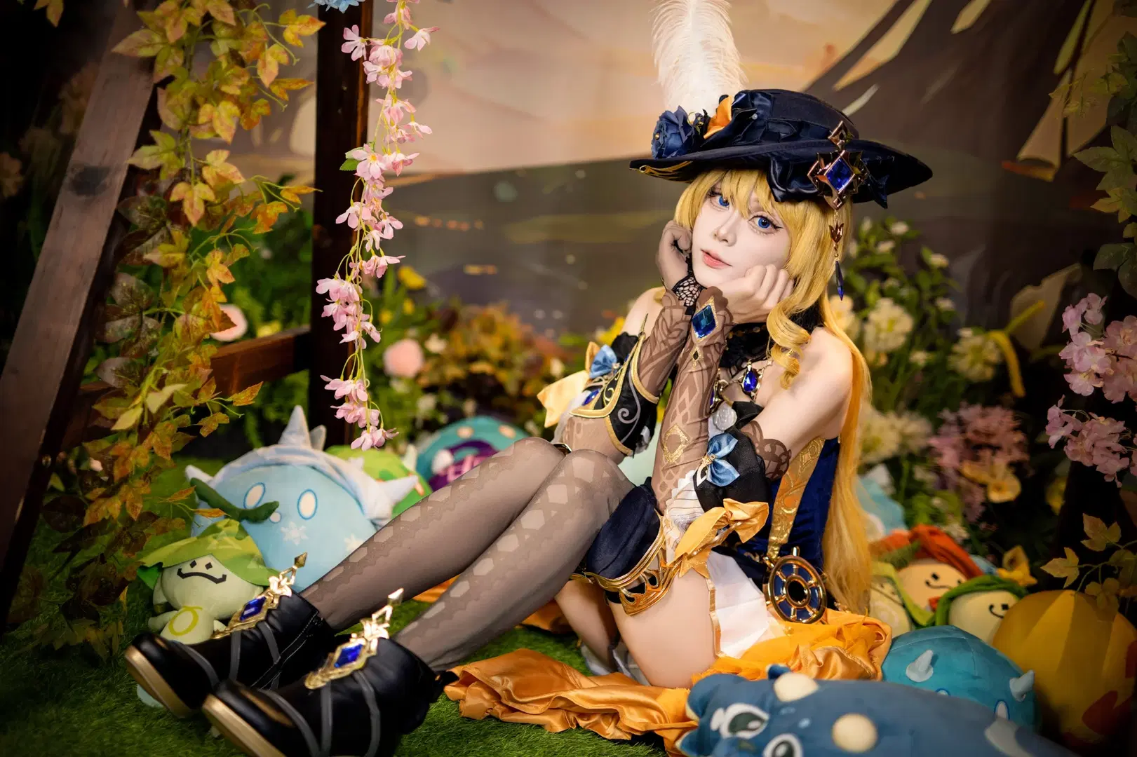 ロールプレイ, 二次元, 原神, ナヴィア コスプレ, ストッキング
