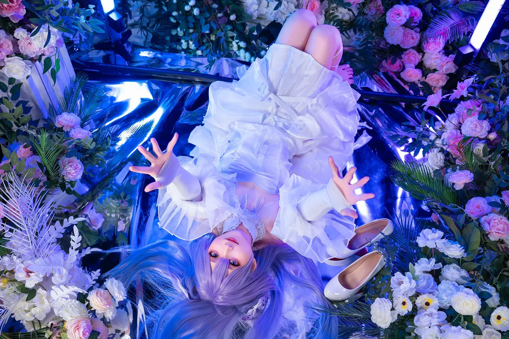 【ユニコーン コスプレ】『アズールレーン』ユニコーンのソロライブステージ、アイドル衣装のスタジオポートレート - 白糯米 - 2枚目