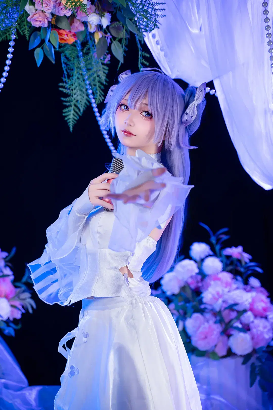 【ユニコーン コスプレ】『アズールレーン』ユニコーンのソロライブステージ、アイドル衣装のスタジオポートレート - 白糯米 - 3枚目