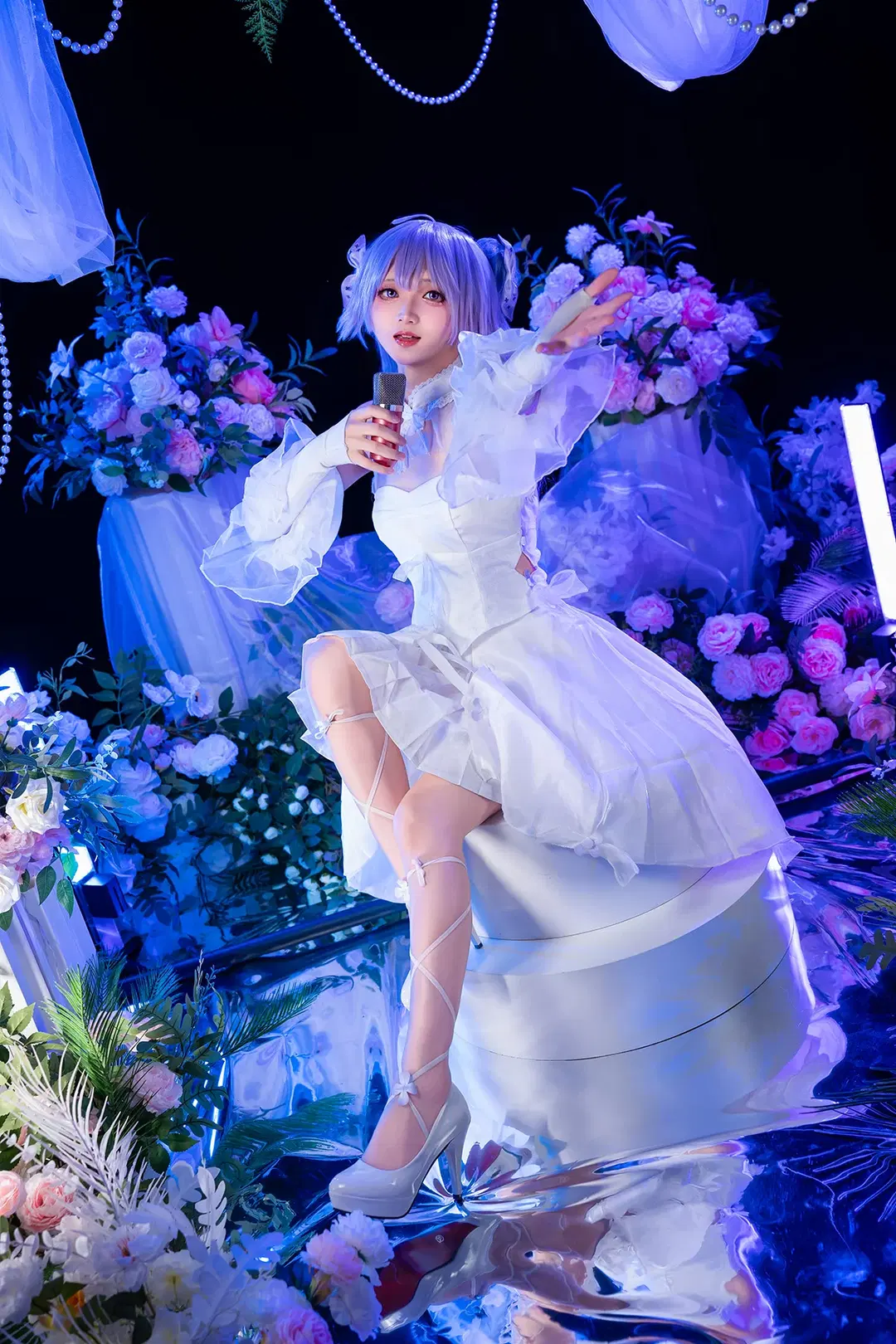 碧蓝航线, 独角兽cos, 棚拍人像, 偶像打歌服, 腿部绑带