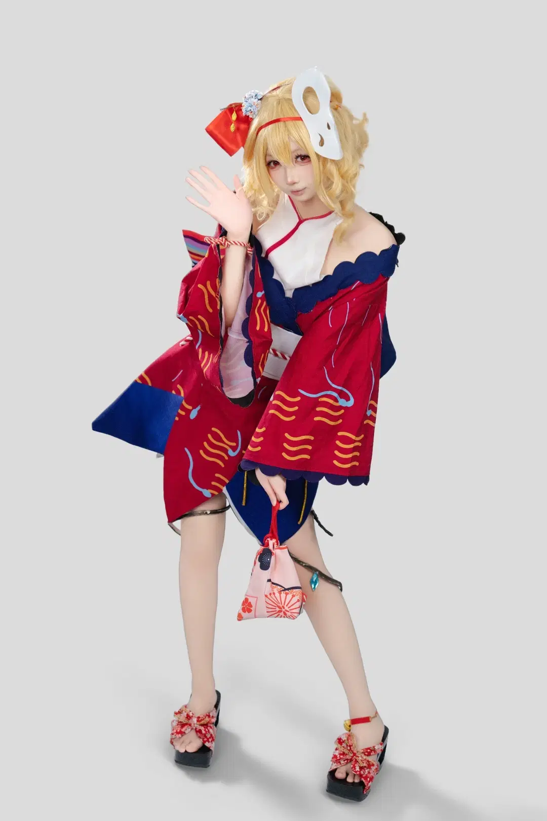 cosplay, 东方project, 芙兰朵露cos, 和风正片, 花火大会