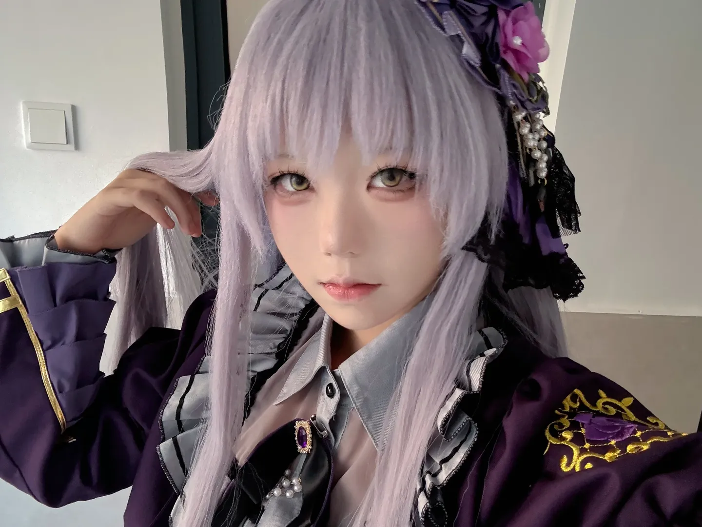 cosplay, Anime-style photography, Minato Yukina cosplay, BanG Dream! Roselia, Purple hair gothic