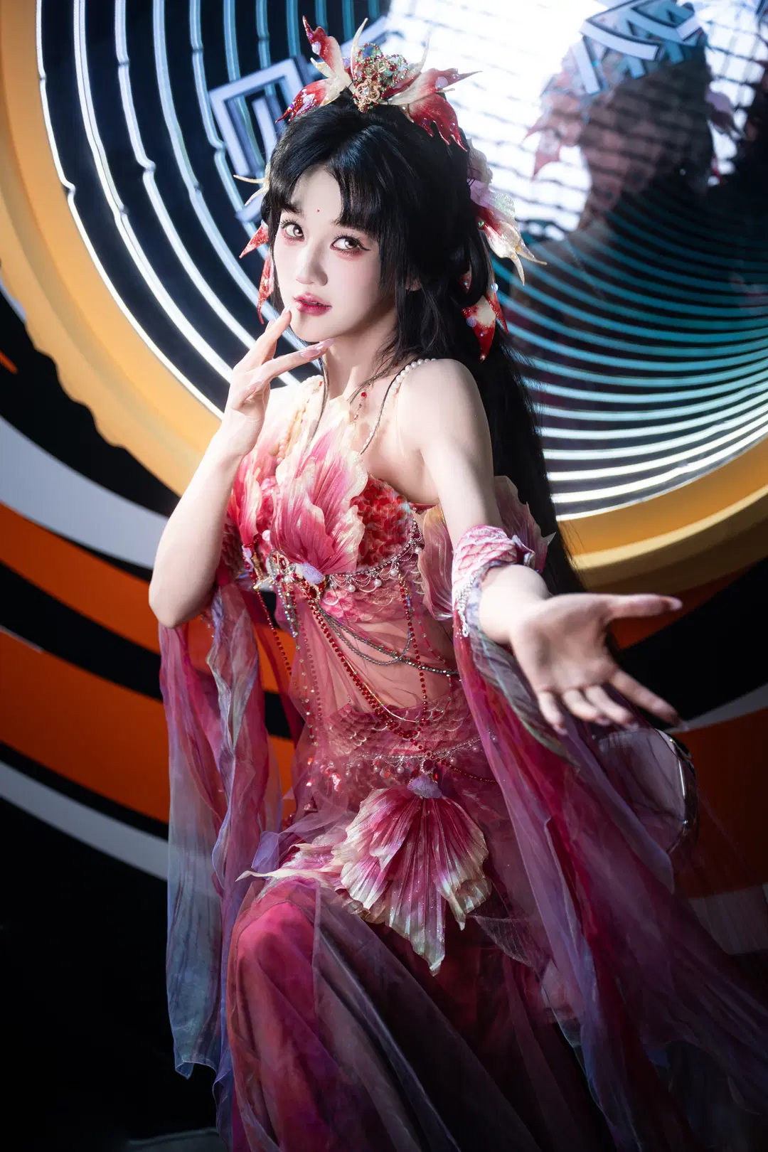 [Fantasy style cosplay] ChinaJoy Zhuoer Booth Shoot Log: Ethereal pink and purple tulle styling in Convention photography by BT-7274 - Image 3