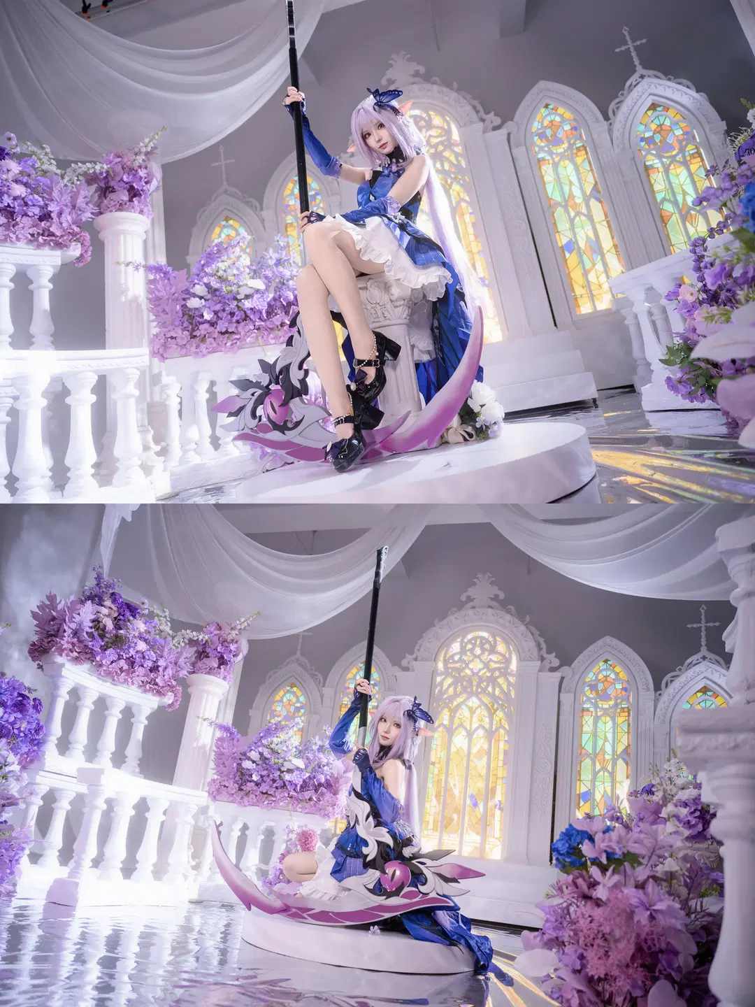 【遐蝶cos】崩坏星穹铁道 紫花教堂里的遐蝶拍摄记录 - BT-7274 - 第3张