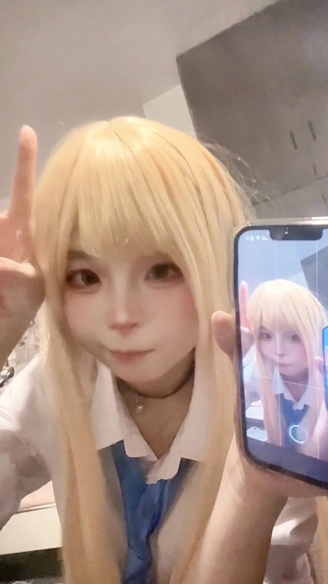 【喜多川コスプレ】喜多川のスクール風制服と金髪赤眼のスタイリング記録 - 炭烤纤纤子qvq - 2枚目