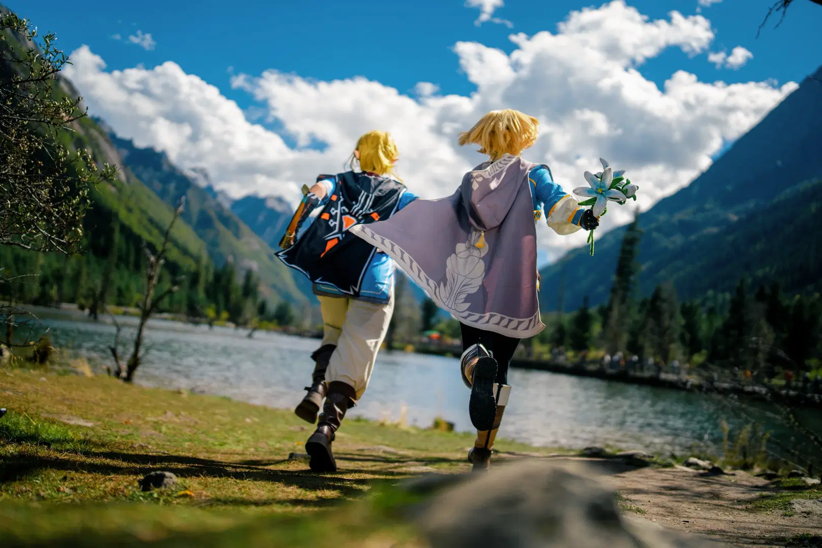 奇幻风格, cosplay摄影, 外景正片, 塞尔达cos, 塞尔达传说