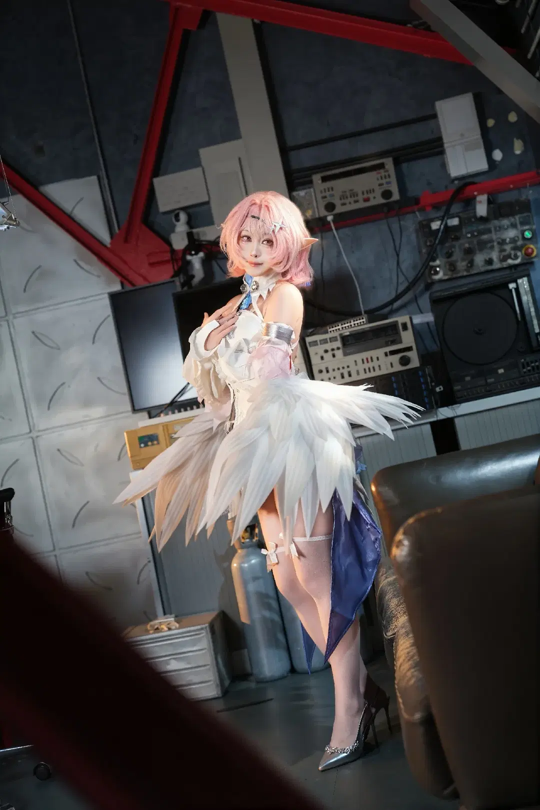 絕區零, cosplay, 白絲, 精靈耳, 蕾米埃爾cos