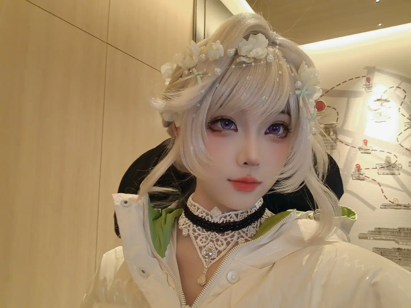 【リネット コスプレ】原神フェス会場で猫耳なしの自撮りシェア - 夜雨ovo - 2枚目