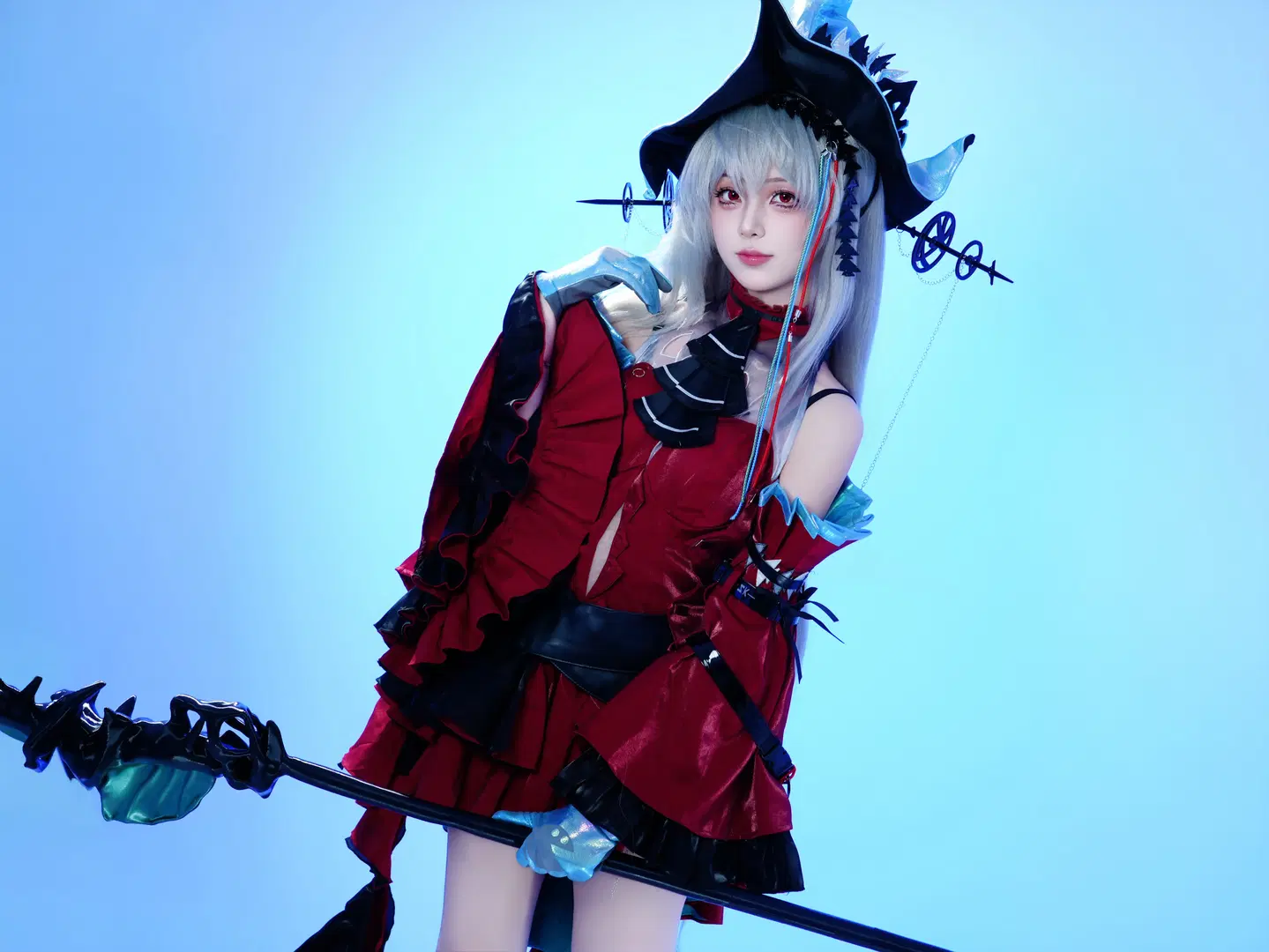 [Skadi the Corrupting Heart Cosplay] Arknights Crimson and Black Studio Shoot Chronicles by 夜雨ovo - Image 3