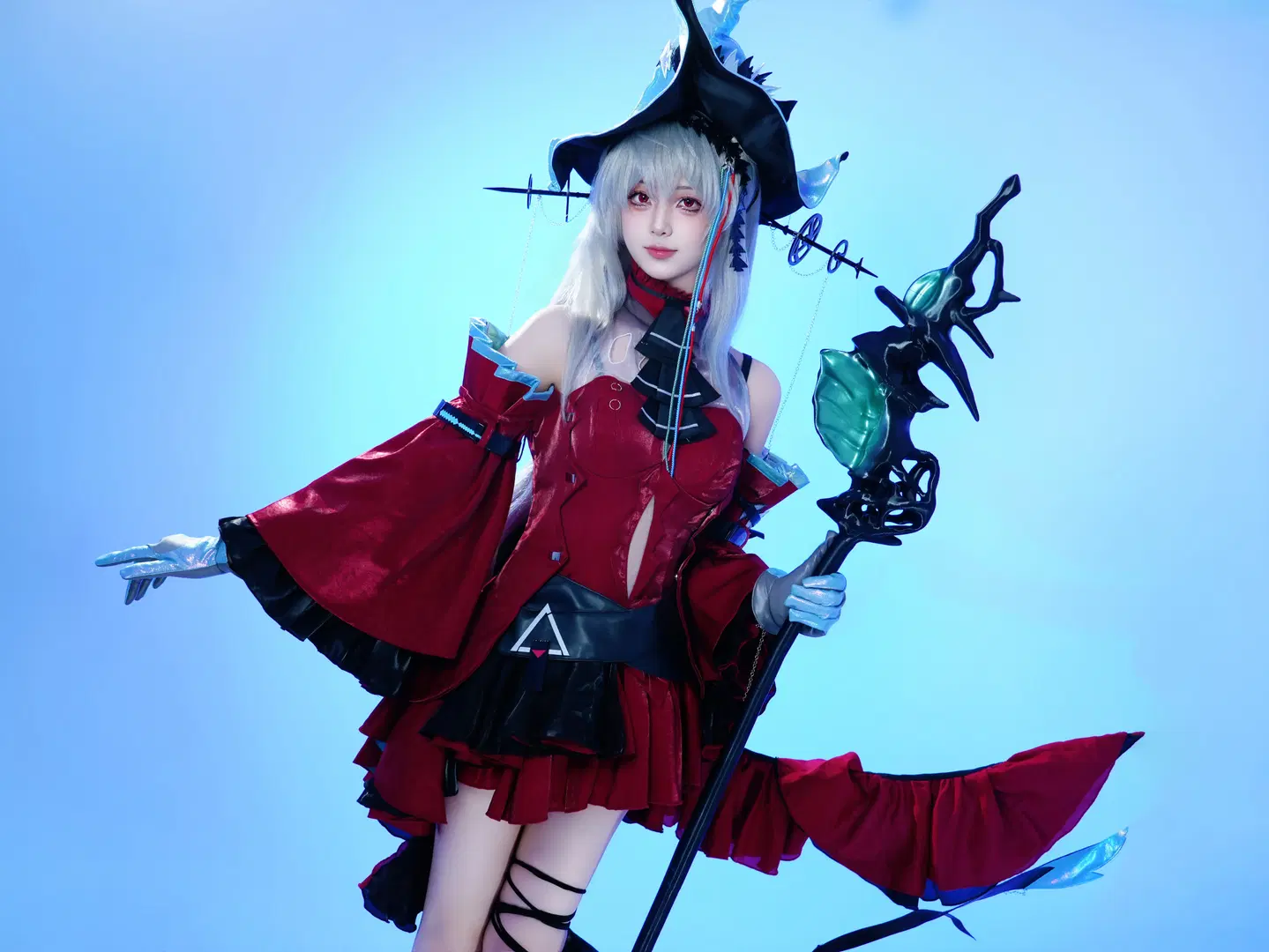 [Skadi the Corrupting Heart Cosplay] Arknights Crimson and Black Studio Shoot Chronicles by 夜雨ovo - Image 4