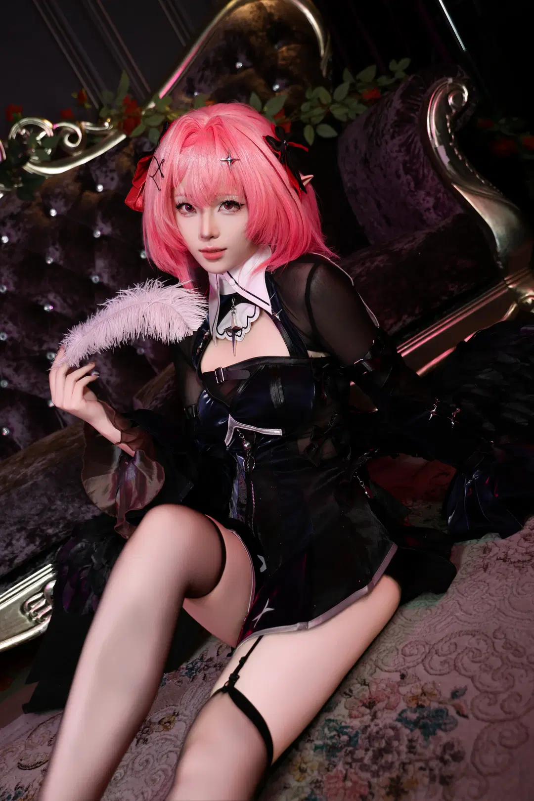 ゼンレスゾーンゼロ, 黒ストッキング, ダークゴシック, レミエール コスプレ, レミエール・ダン
