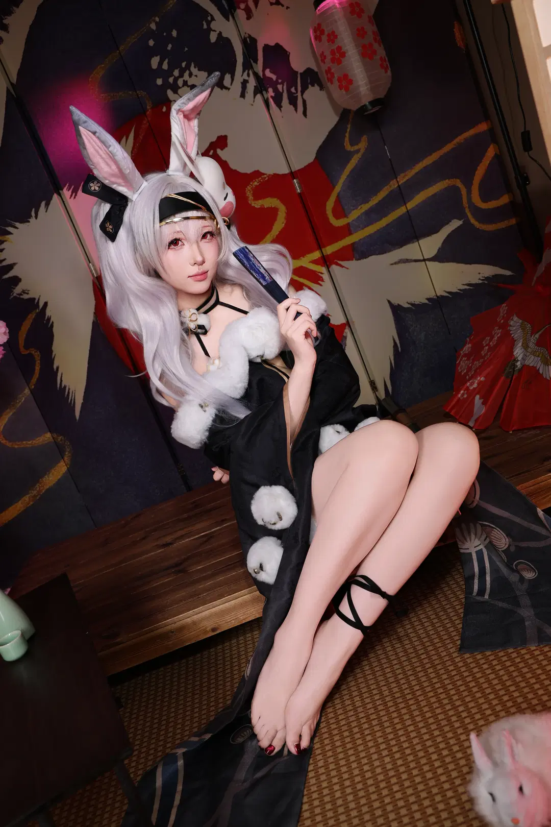 アズールレーン, ラフィー コスプレ, コスプレ撮影, 和風写真, うさ耳娘
