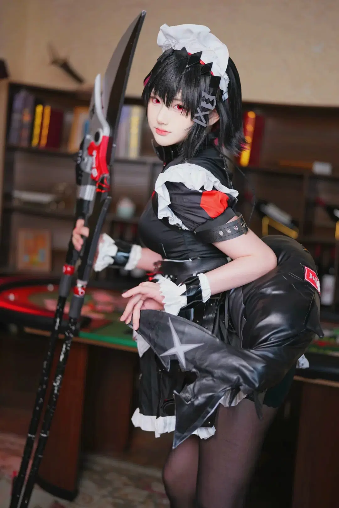 绝区零, 艾莲乔cos, 二次元cos, 暗黑女仆, 丝袜