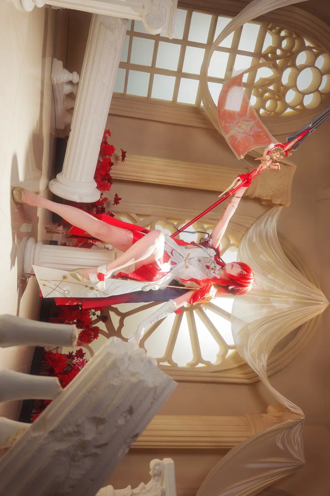崩坏星穹铁道, 二次元cosplay, 姬子cos, 启行姬子, 红发长枪cos