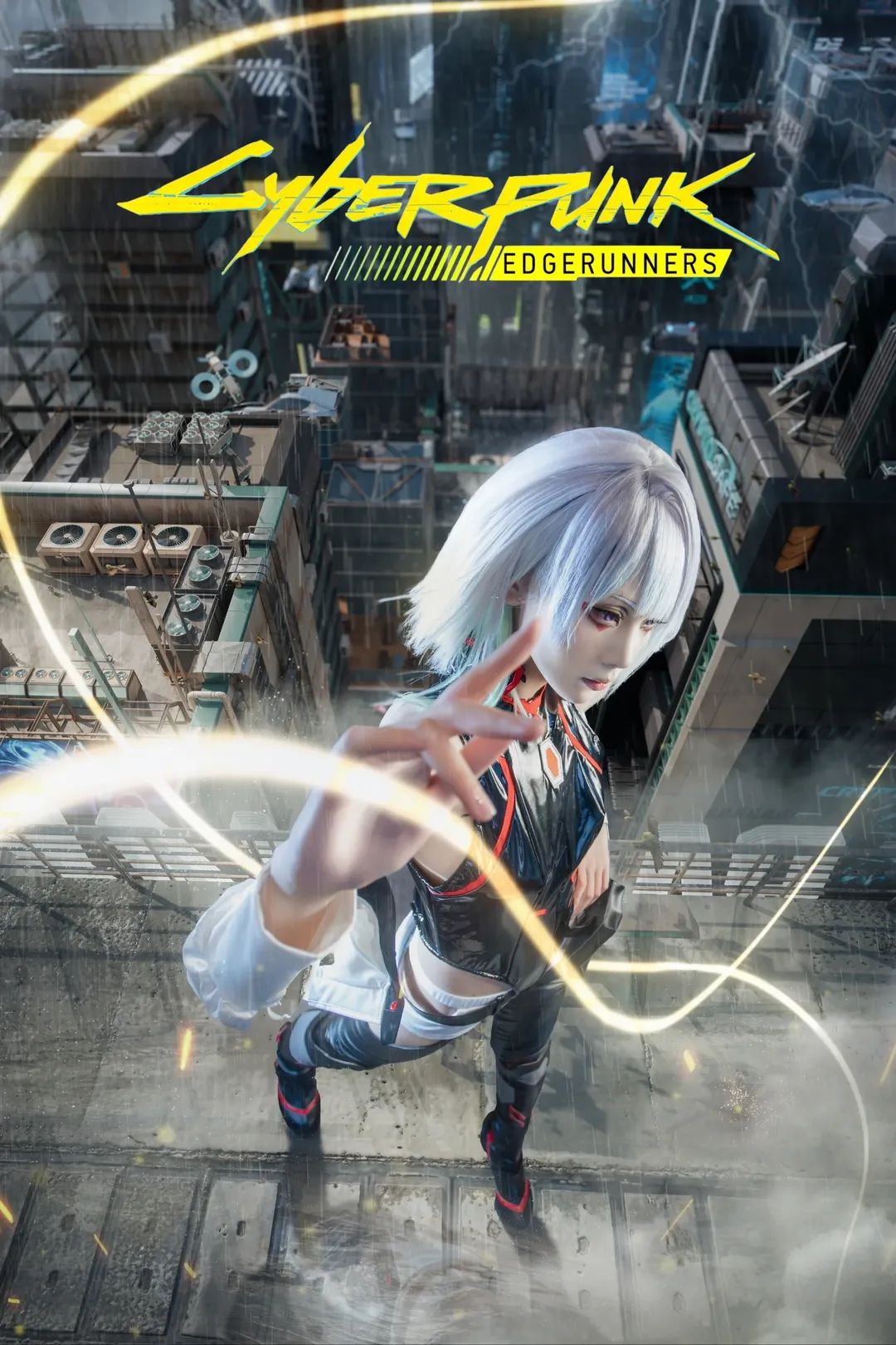 漫展场照, cosplay摄影, 露西cos, 赛博朋克2077, 赛博朋克风格